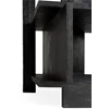 Detail onderkant Teak Abstract Black Column 10115 Ethnicraft modern design