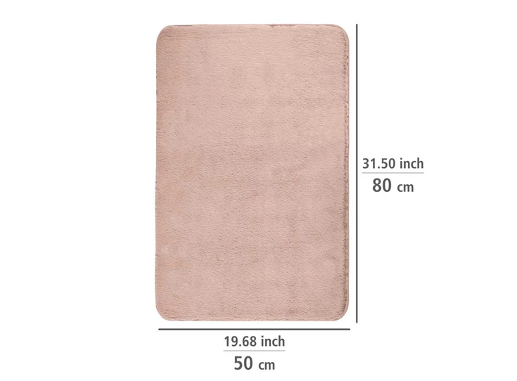 Badmat Saravan- 50x80- roze- afmetingen