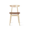 Front Eetkamerstoel Teo Natural Oak Upholstered Chestnut Vincent Sheppard