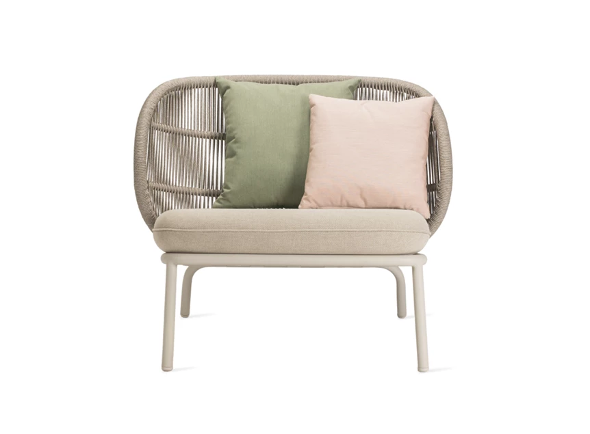 Front Bijzetzetel Kodo Lounge Chair combi 1 Dune White Almond Vincent Sheppard