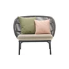 Front Bijzetzetel Kodo Lounge Chair combi 1 Fossil Grey Almond Vincent Sheppard