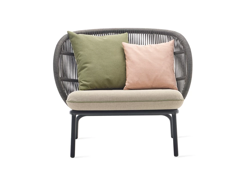 Front Bijzetzetel Kodo Lounge Chair combi 1 Fossil Grey Almond Vincent Sheppard