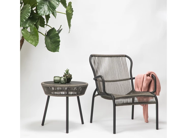 Setting Bijzettafel Loop Side Table Fossil Grey Vincent Sheppard