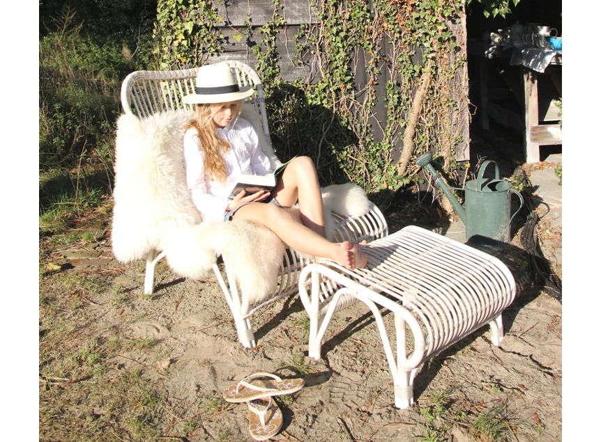 Zijkant Voetensteun Lucy Footrest GC059 Off White Vincent Sheppard