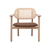 Front Bijzetzetel Titus Lounge Chair Natural Oak Chestnut Vincent Sheppard