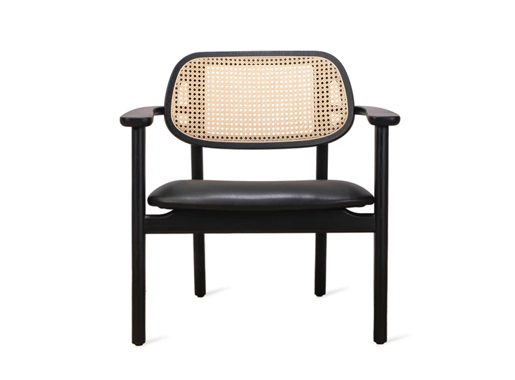 Front Bijzetzetel Titus Lounge Chair Black Oak Vincent Sheppard