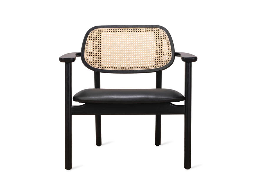Front Bijzetzetel Titus Lounge Chair Black Oak Vincent Sheppard