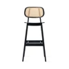 Front Hoge barstoel Titus Bar Stool Black Oak Vincent Sheppard