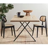 Sfeerfoto Stoel Titus Dining Chair Black Oak Cane Seat Vincent Sheppard