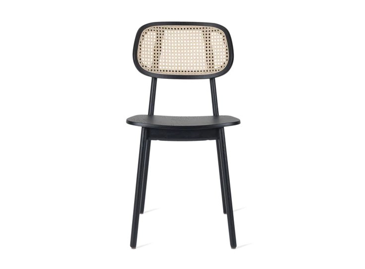 Front Stoel Titus Dining Chair Black Oak Plywood Seat Vincent Sheppard