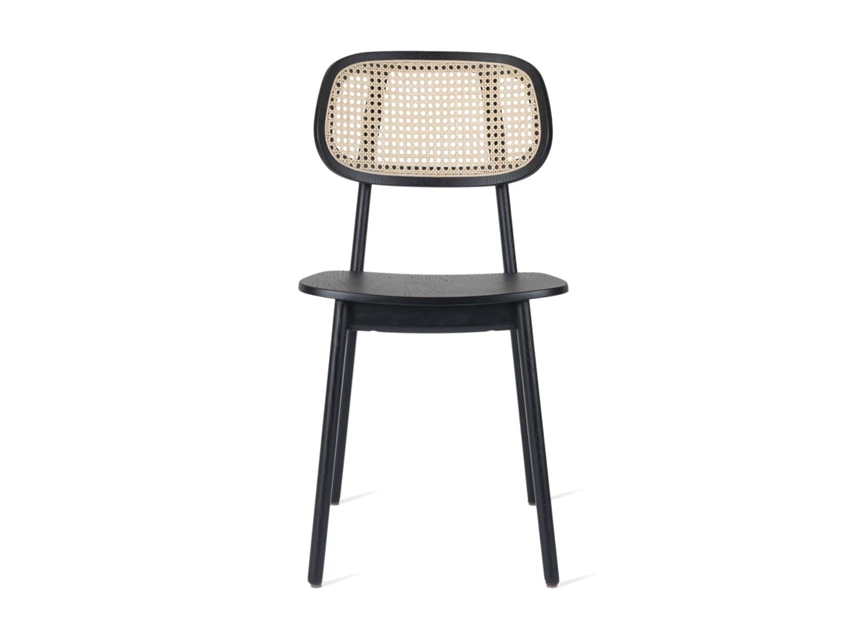 Front Stoel Titus Dining Chair Black Oak Plywood Seat Vincent Sheppard