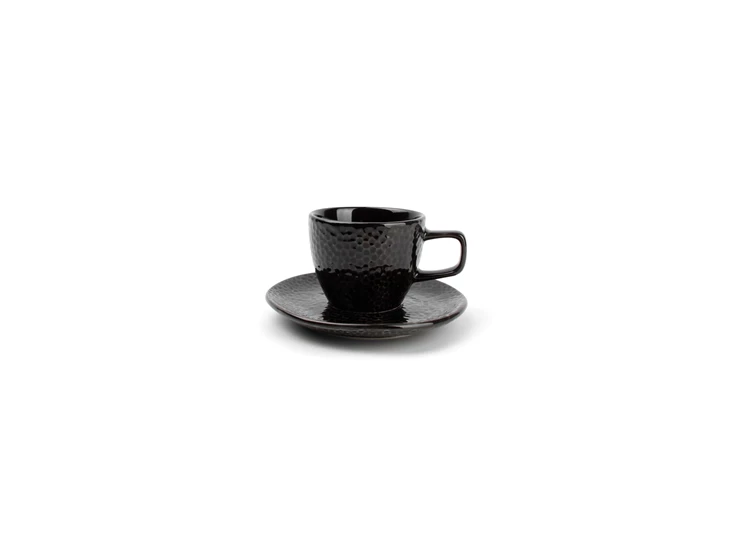 840150 s&p mokkakop zwart 95cl salt and pepper schotel 11,5cm servies