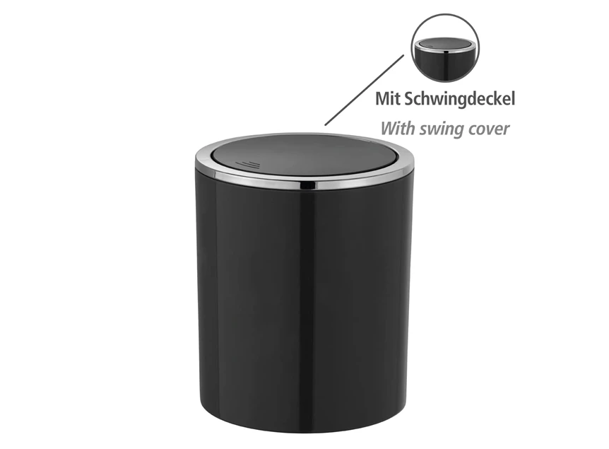 23934100 afvalemmer inca 2 liter zwart wenko info deksel