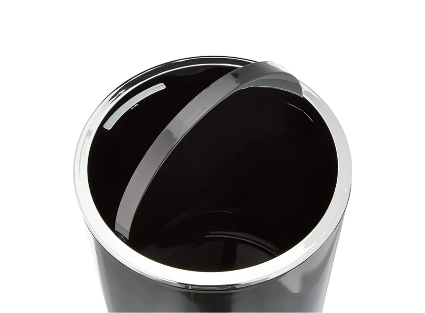 22558100 pedaalemmer inca 5 liter zwart kunststof wenko detail deksel open