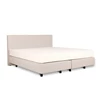 Boxspring Recor Bedding Ciro oesterwit Cube box vlak 180cm - schuin aanzicht