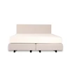 Boxspring Recor Bedding Ciro oesterwit Cube box vlak 180cm - recht aanzicht