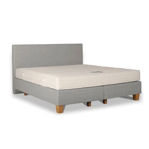 My Nox pocket duo 180x200cm + Como in Largo 40 ash grey + poten eik mat 15cm