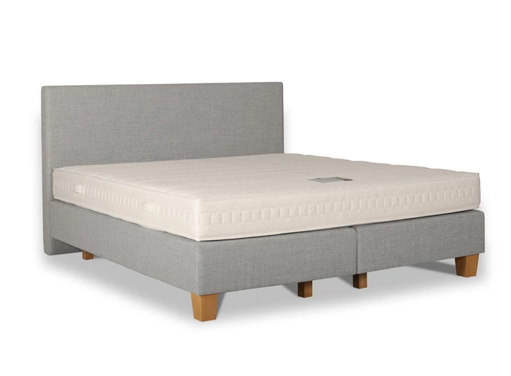 My Nox pocket duo 180x200cm + Como in Largo 40 ash grey + poten eik mat 15cm