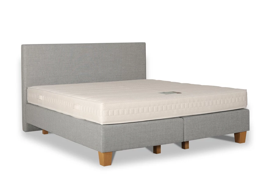 My Nox pocket duo 180x200cm + Como in Largo 40 ash grey + poten eik mat 15cm