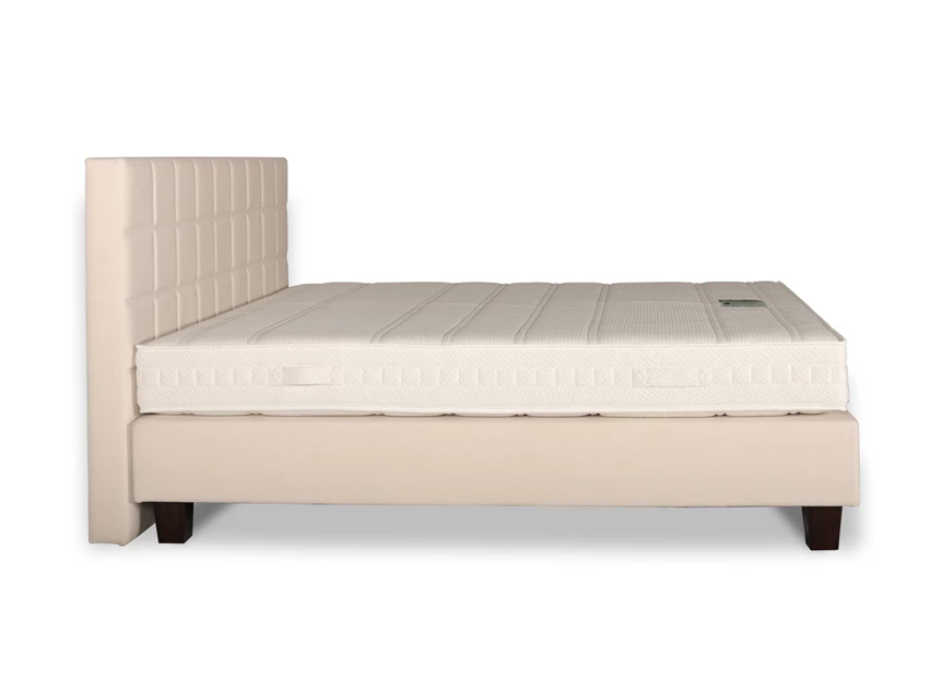 Boxspring My Nox pocket Duo 180x200cm Hoofdbord PiazzaNovica 13cm wenge zijkant