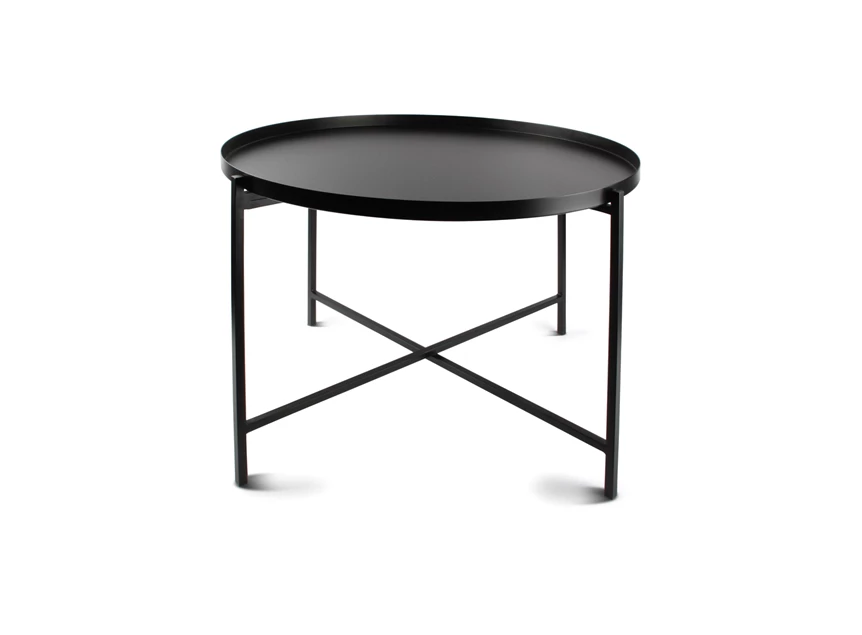 825123 bijzettafels metaal rond salt and pepper patio set van 2 s&p zwart