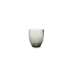 Glas 0.25cl- grijs- crackle- 169100