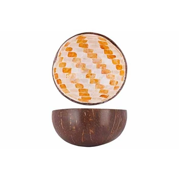 Cocosbowl Noya- wit/goud mosaic- 5956061