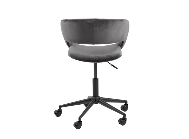 Bureaustoel Grace grijze stof 85889 achteraanzicht actona