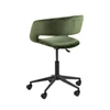 Bureaustoel Grace groene stof 85303 actona armleuning stof schuin achteraanzicht