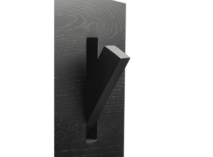 Detail Kapstok Oak Utilitile Black Wall Hanger 55103 Ethnicraft
