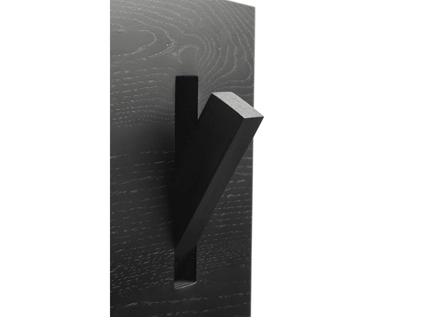 Detail Kapstok Oak Utilitile Black Wall Hanger 55103 Ethnicraft
