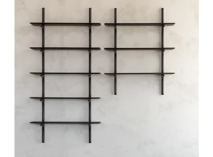 Leeg Wandrek Mahogany Pi Dark Brown Wall Shelf 29789 Ethnicraft