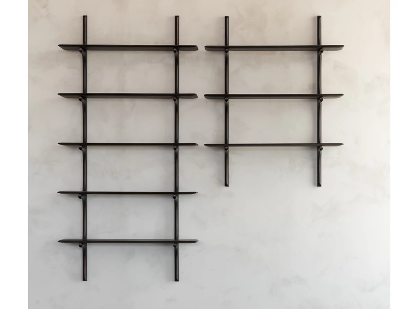 Leeg Wandrek Mahogany Pi Dark Brown Wall Shelf 29789 Ethnicraft