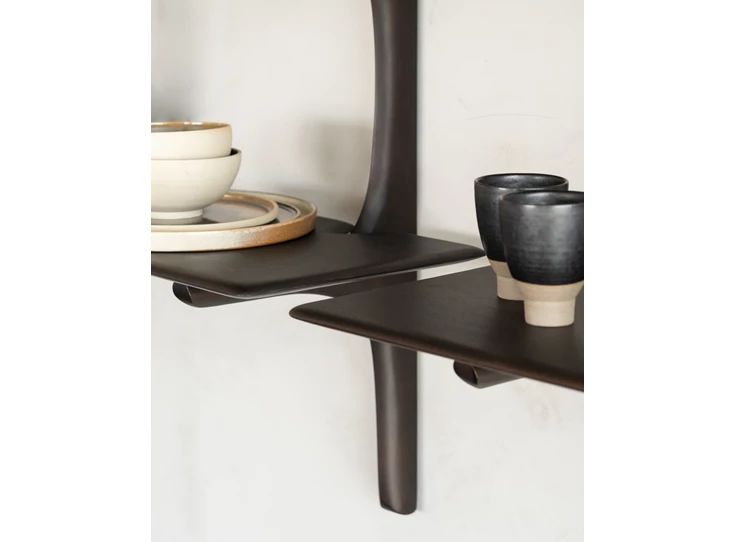 Detail Wandrek Mahogany Pi Dark Brown Wall Shelf 29789 Ethnicraft
