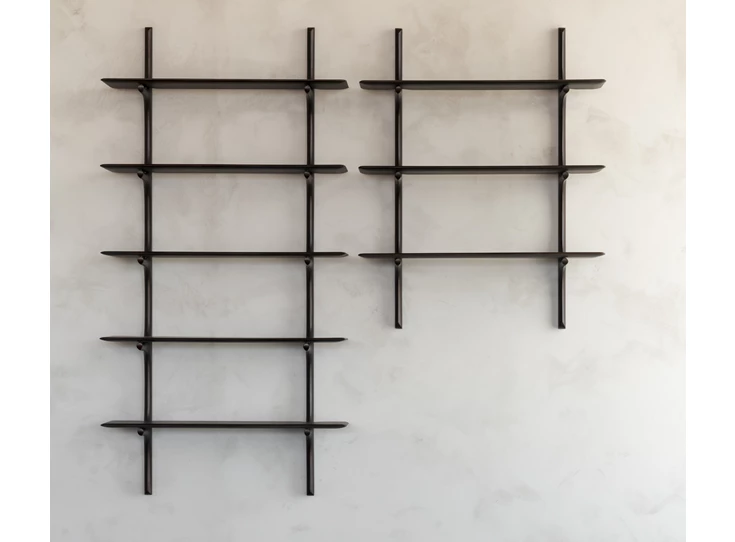 Leeg Wandrek Mahogany Pi Dark Brown Wall Shelf 29788 Ethnicraft