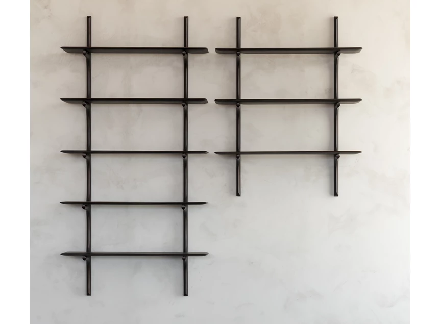 Leeg Wandrek Mahogany Pi Dark Brown Wall Shelf 29788 Ethnicraft