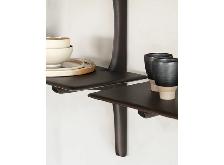 Detail Wandrek Mahogany Pi Dark Brown Wall Shelf 29788 Ethnicraft