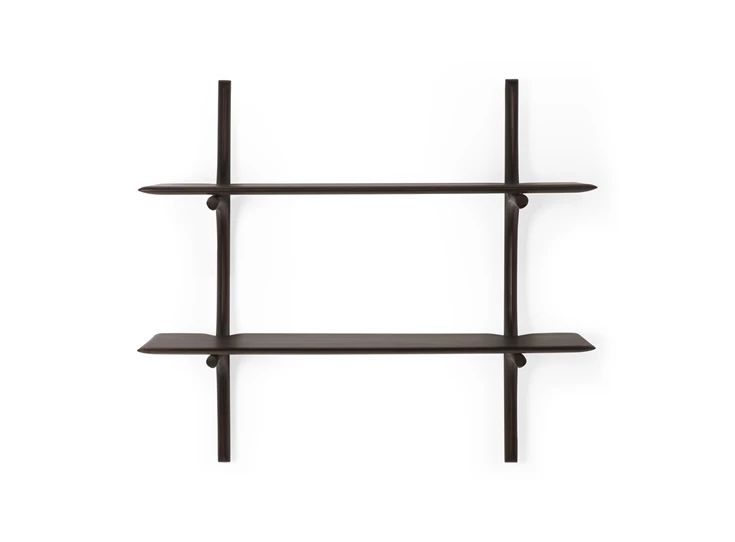 Wandrek Mahogany Pi Dark Brown Wall Shelf 29787 Ethnicraft