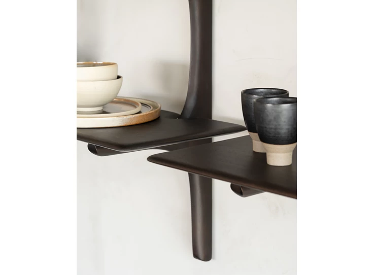 Detail Wandrek Mahogany Pi Dark Brown Wall Shelf 29787 Ethnicraft