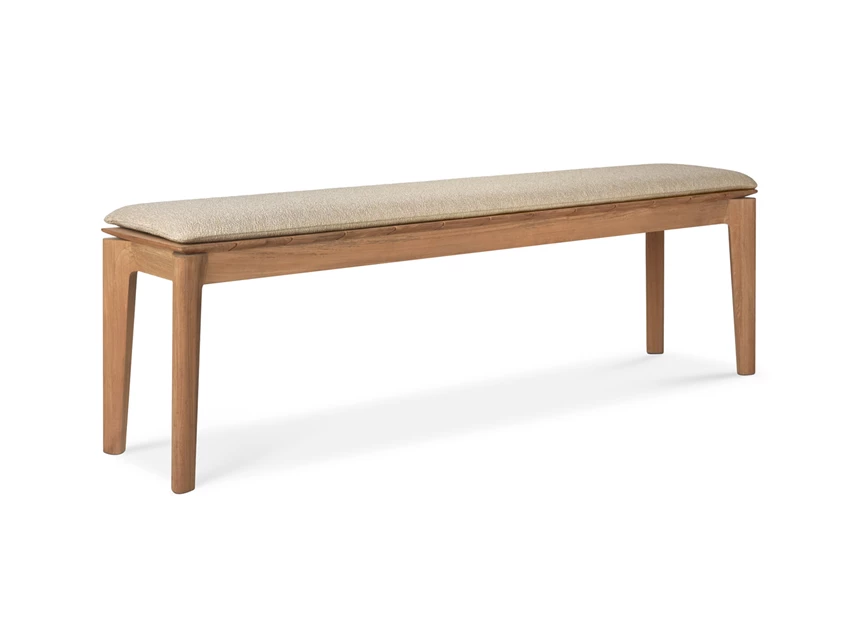 Eetkamerbank Teak Bok Outdoor Bench Natural Fabric 10388 Ethnicraft