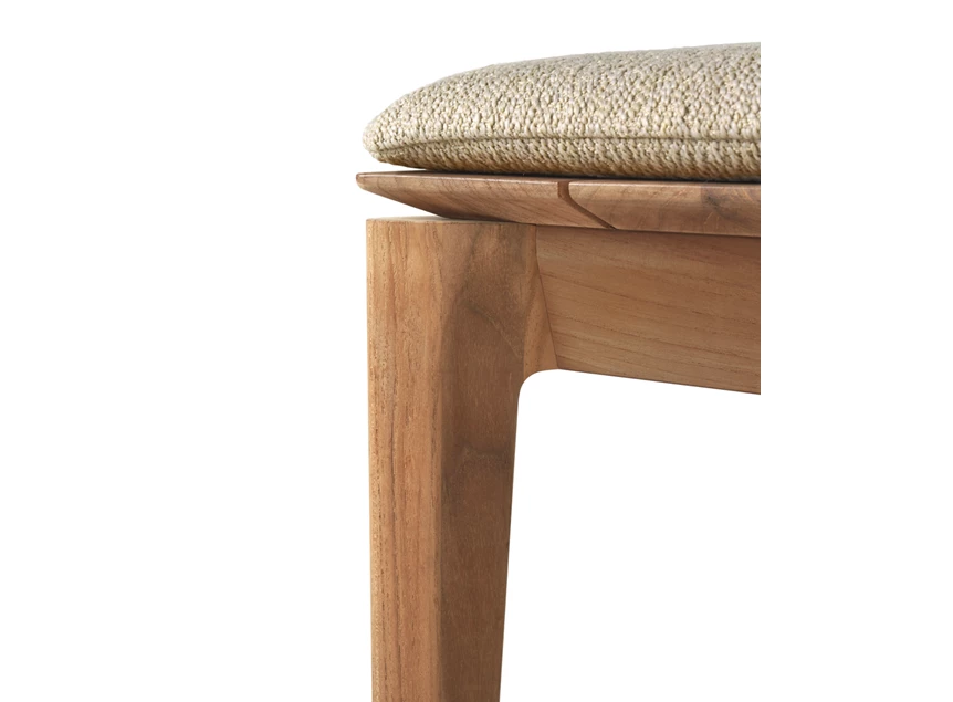 Detail Eetkamerbank Teak Bok Outdoor Bench Natural Fabric 10388 Ethnicraft