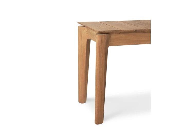 Zijkant Eetkamerbank Teak Bok Outdoor Bench Frame 10205 Ethnicraft