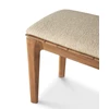 Bovenkant Eetkamerbank Teak Bok Outdoor Bench Natural Fabric 10383 Ethnicraft