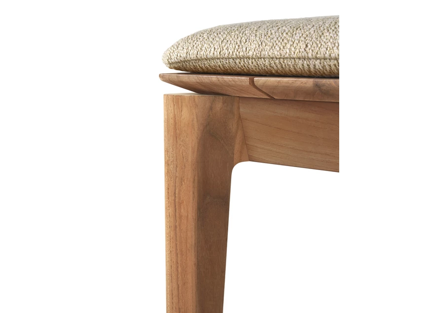 Detail Eetkamerbank Teak Bok Outdoor Bench Natural Fabric 10383 Ethnicraft