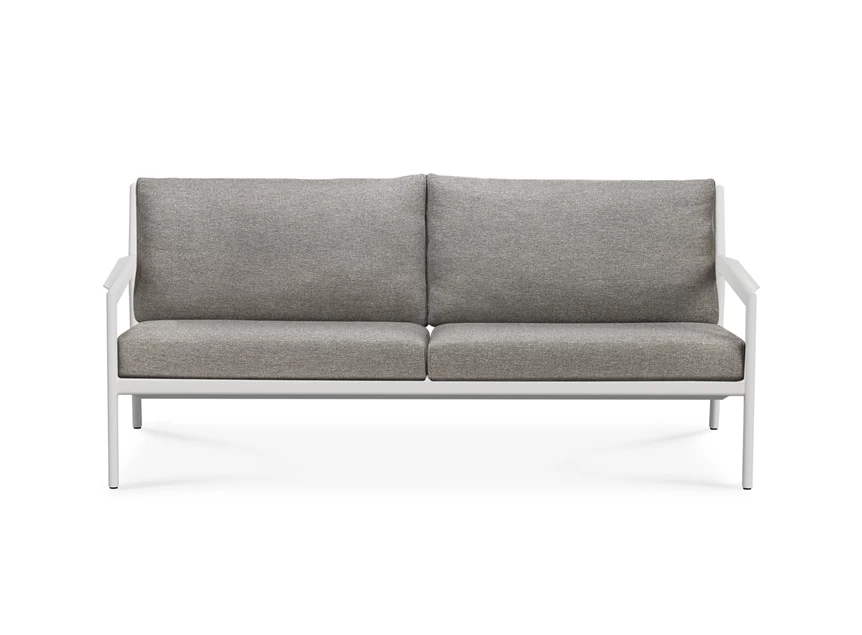 Front Zitbank Jack Outdoor Sofa Aluminium White Mocha 60156 Ethnicraft