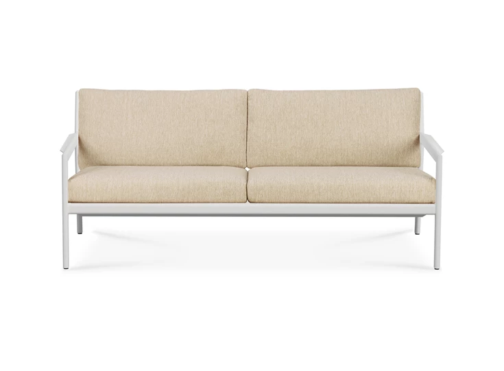 Front Zitbank Jack Outdoor Sofa Aluminium White Natural 60157 Ethnicraft