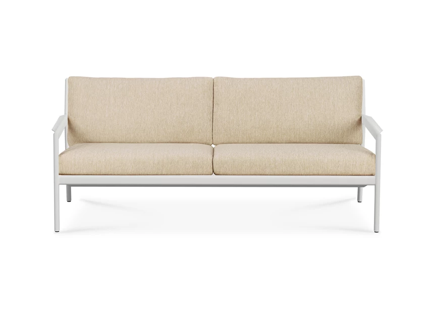 Front Zitbank Jack Outdoor Sofa Aluminium White Natural 60157 Ethnicraft