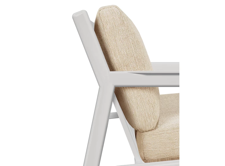 Zijkant Zitbank Jack Outdoor Sofa Aluminium White Natural 60157 Ethnicraft