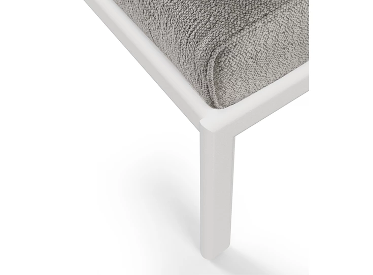 Detail Voetensteun Jack Outdoor Footstool Aluminium White Mocha 60146 Ethnicraft