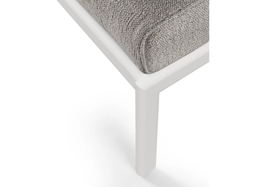 Detail Voetensteun Jack Outdoor Footstool Aluminium White Mocha 60146 Ethnicraft
